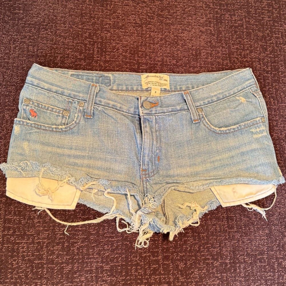 Abercrombie & Fitch Light Blue Jean Shorts
